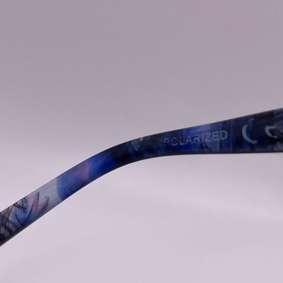 Foster Grant Polarized Sunglasses Blue Multi Color Frames Gray Lens - Picture 9 of 11